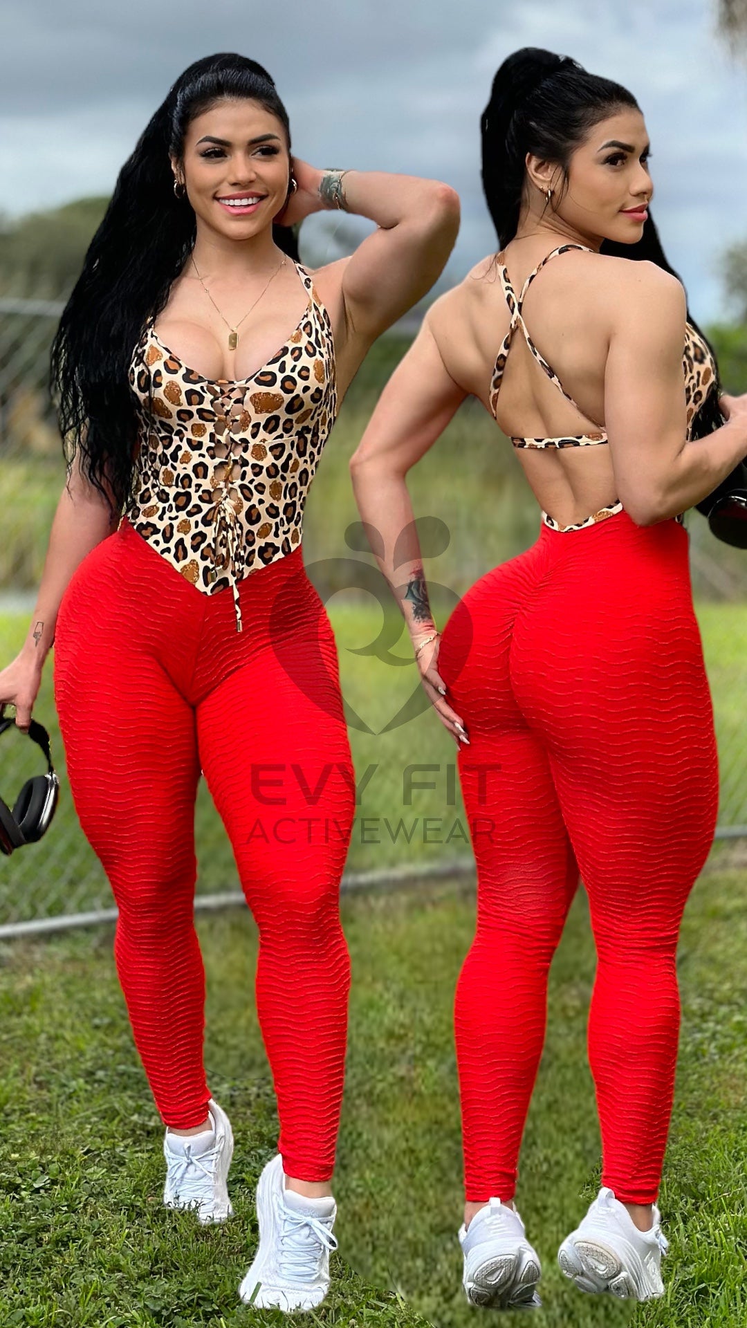 WAVE RED MATCHIN JUMPSUIT