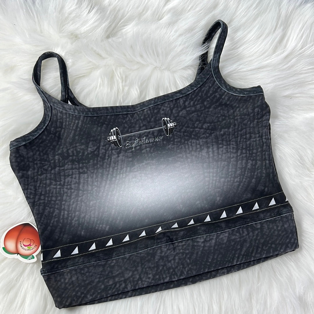 BLACK SQUELETON TOP