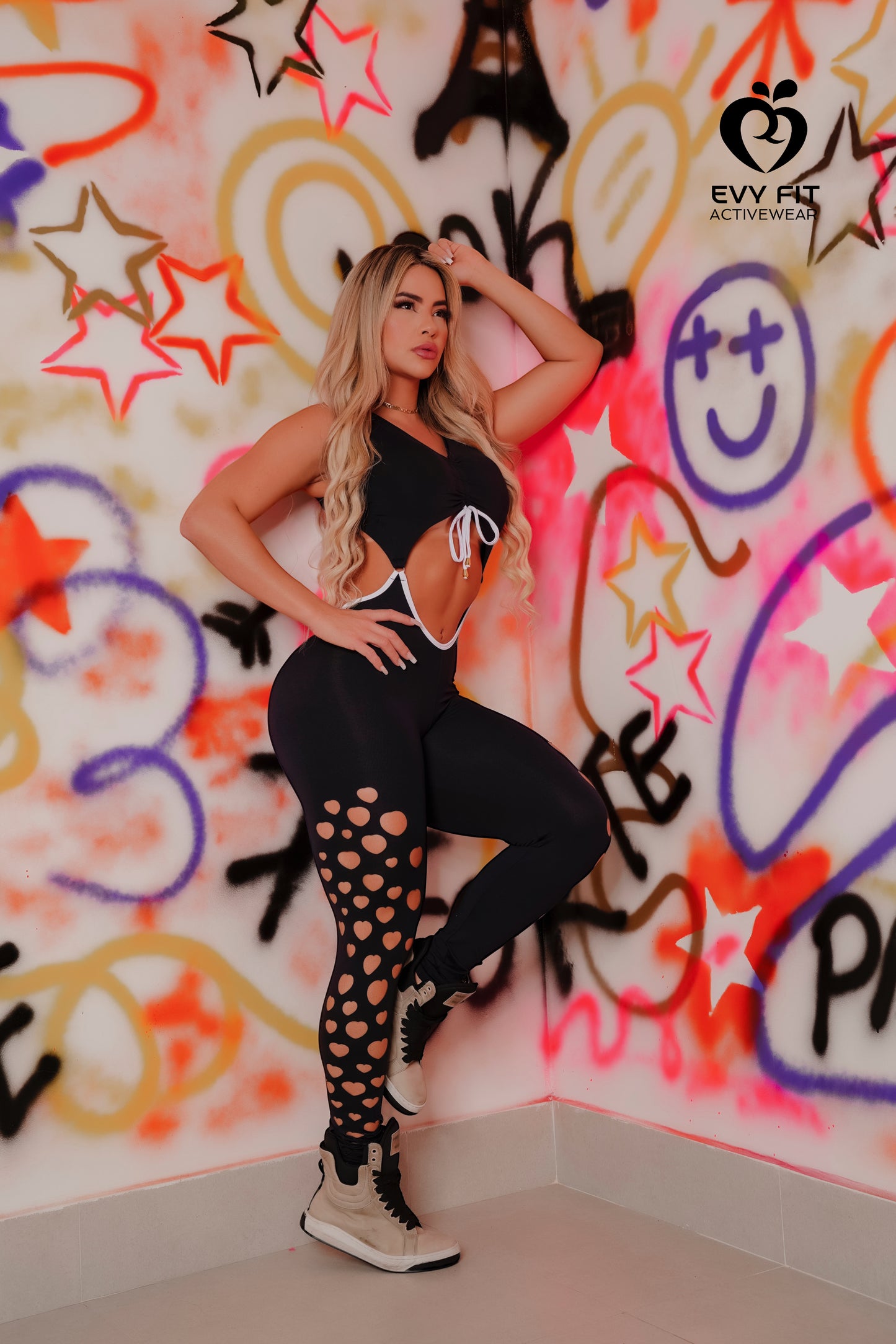 LAZER HEART CUT JUMPSUIT