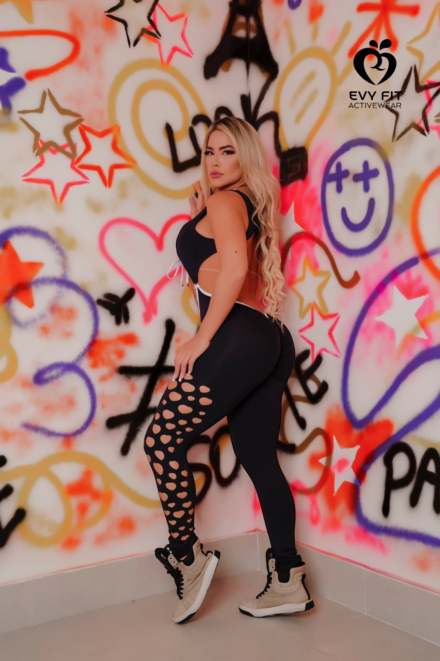 LAZER HEART CUT JUMPSUIT