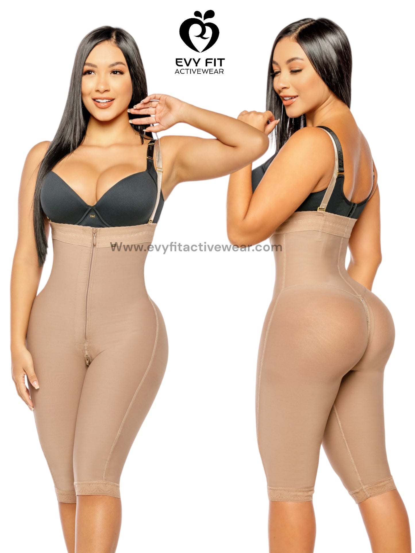 FAJA INVISIBLE STRAPLESS COCOA PIERNA LARGA