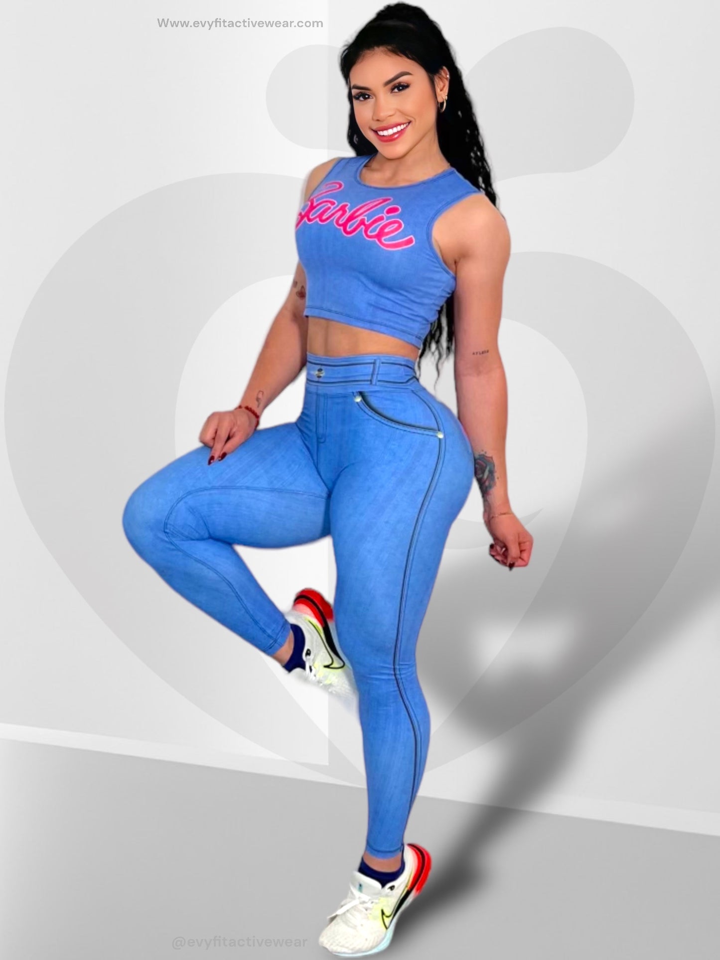 BARBIE BLUE LEGGINGS