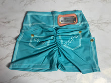 SHORTS JEANS STYLE TURQUOISE