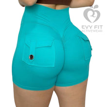 POCKETS SHORTS TURQUOISE GREEN