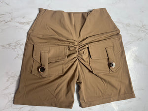 POCKETS SHORTS COFFE