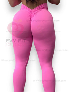 LEGGINGS V SCRUNCH ROSA BEBE