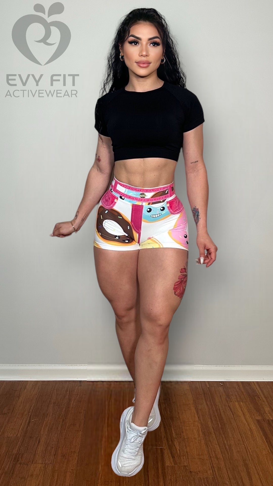 DONUTS SHORTS (fake jeans style)