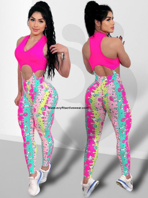 DONUTS RING JUMPSUIT SEAMLESS FRONT