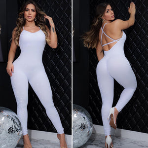 SEAMLESS JUMPSUIT WHITE