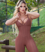 WALLPAPER JUMPSUIT CHOCOLATE NUDE