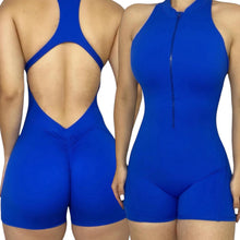 ZIPPER ROMPER BLUE