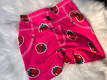 BERRY STRONG PINK SHORTS FAKE JEANS STYLE