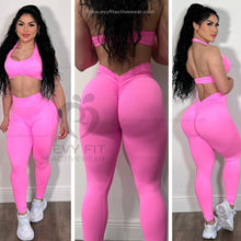 LEGGINGS V SCRUNCH ROSA BEBE