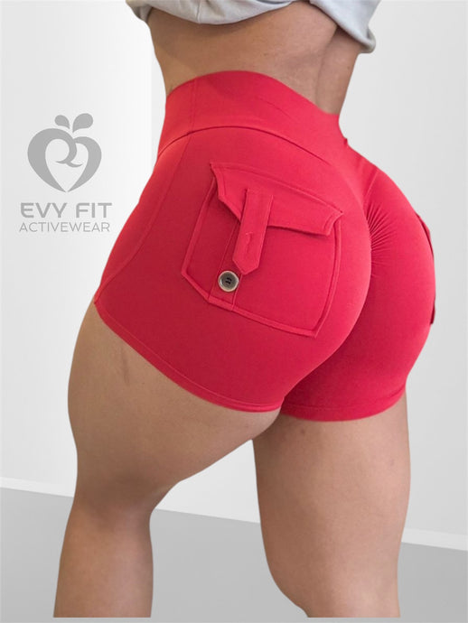 POCKETS SHORTS RED