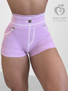 SHORTS JEANS LILAC