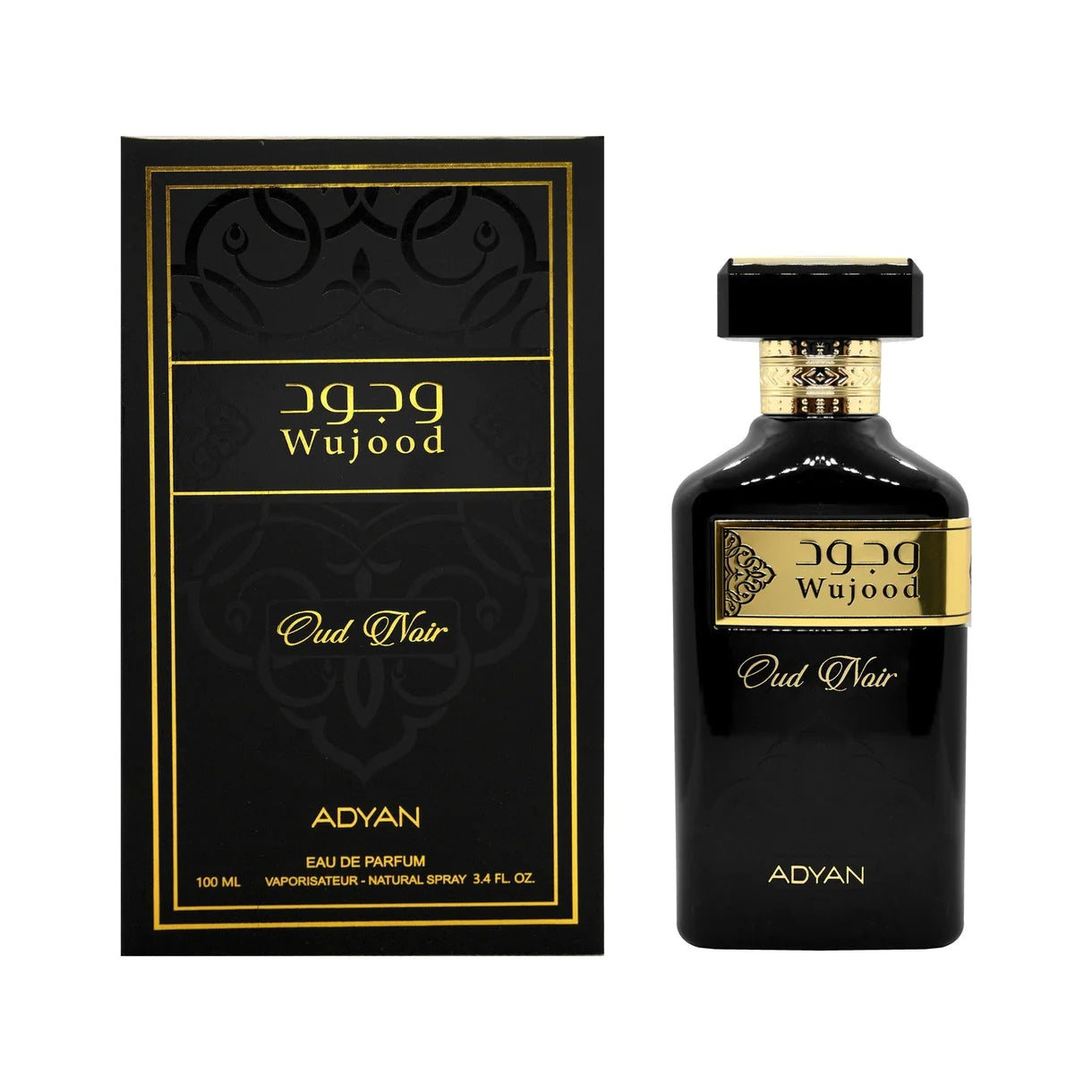 Wujood Oud Noir EDP - 100 ml (3,4 oz) de Adyan