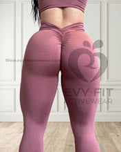 Mezcla mauve V SCRUNCH Leggings