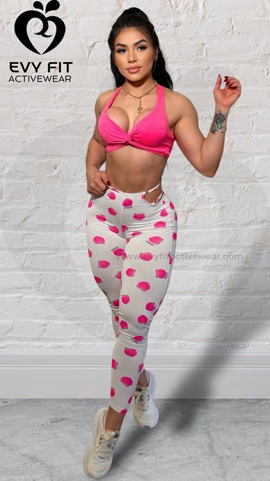 PEACHES PINK LEGGINGS ADJUSTABLE SIDE