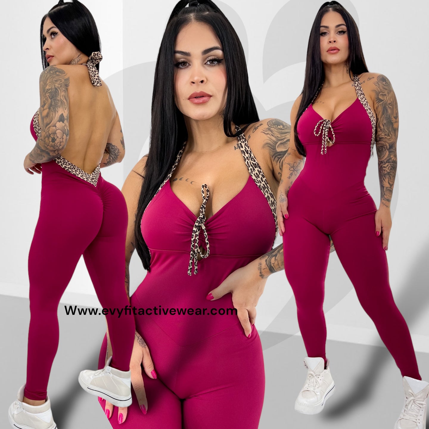 WINE CHERRY JUMPSUIT