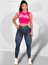 LEGGINGS TEJANO FALSO NEGRO BARBIE