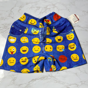 FAKE JEANS EMOJI SHORTS