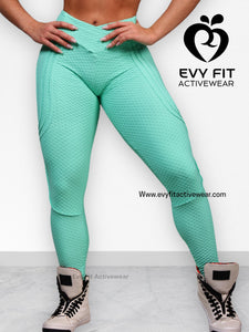 LEGGINGS ZIGZAG LEVANTE MENTA