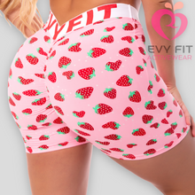 STRAWBERRY ELASTIC SHORT SEAMLESS FRONT