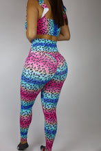 RAINBOW LEOPARD ONE SHOULDER JUMPSUIT