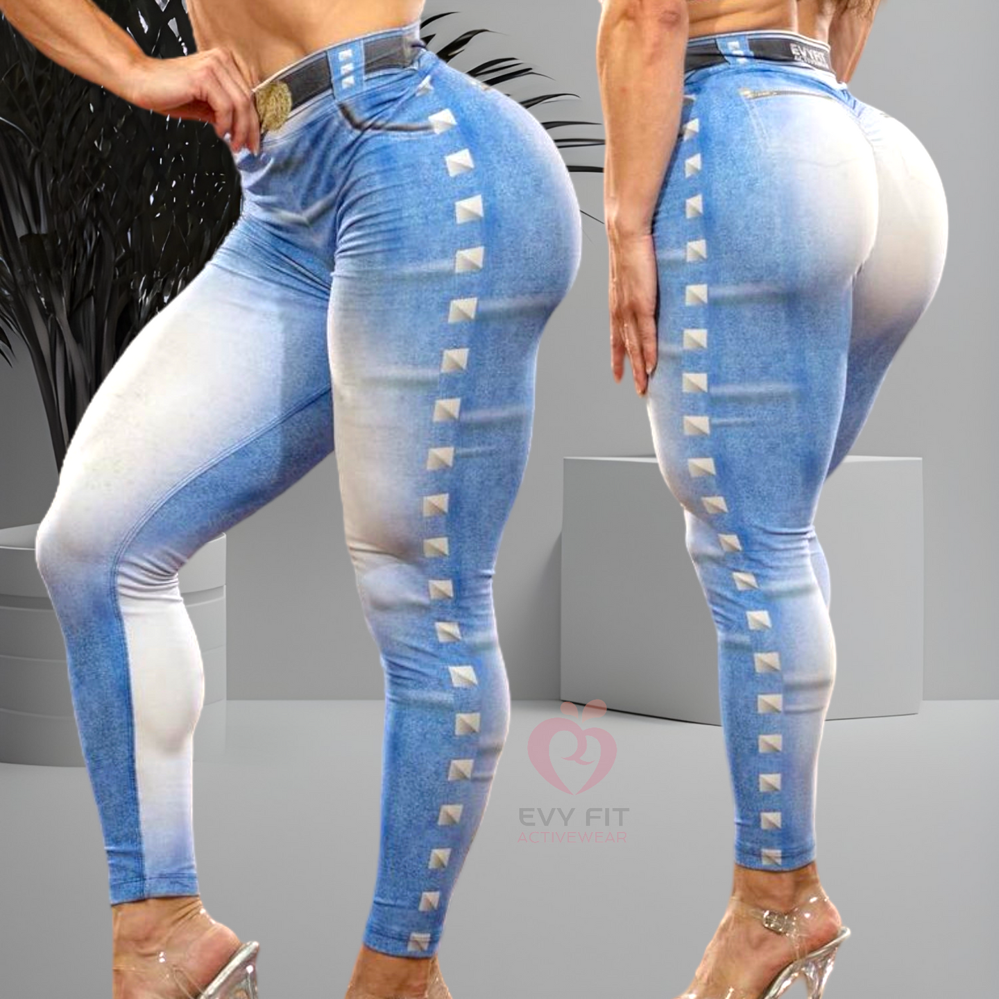 LIGHT BLUE FAKE JEANS