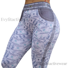 DOLARS FAKE JEANS LEGGINGS SEAMLESS FRONT