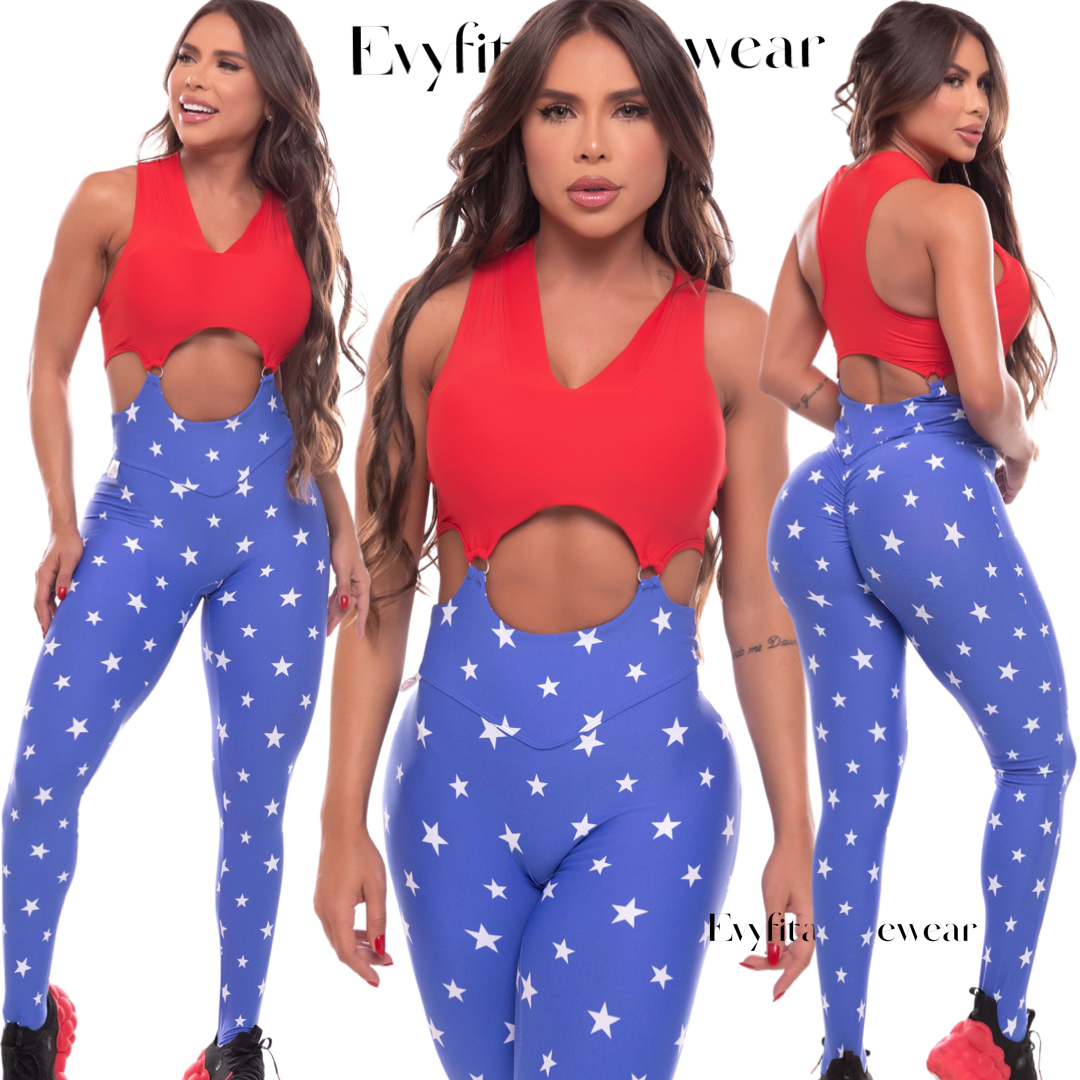 WONDER WOMAN RING JUMPSUIT SEAMLESS FRONT