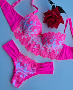 CONJUNTO ROSA NEÓN