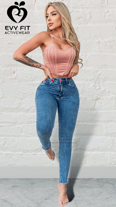 FIT JEANS ( AMORA) HIG WAIST