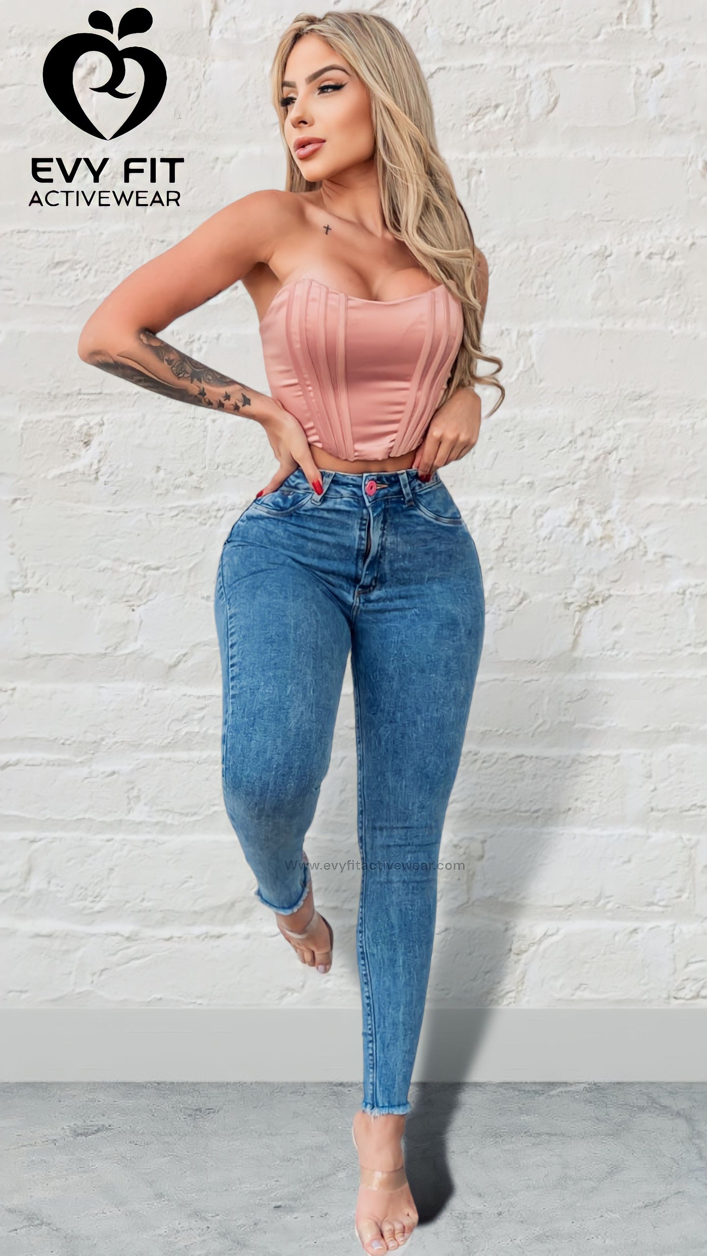 JEANS FIT (AMORA) CINTURA ALTA