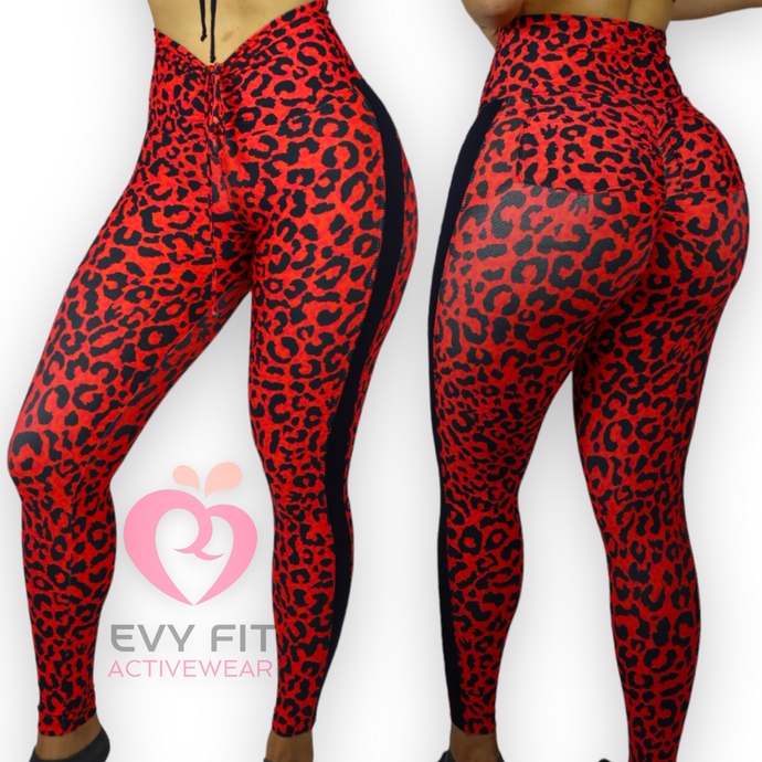 RED LEOPARD LEGGINGS