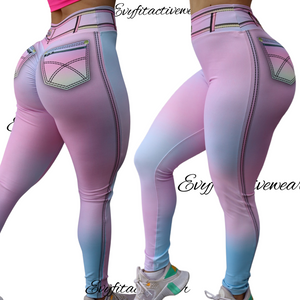 UNICORN FAKE JEANS SEAMLESS FRONT