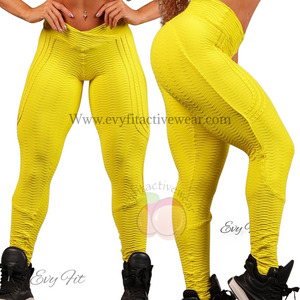 BUTTLIFT LEGGINSGS YELLOW