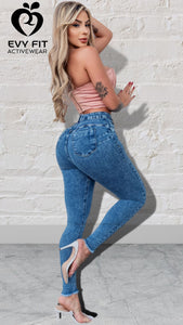 JEANS FIT (AMORA) CINTURA ALTA